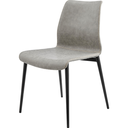 Jayden Dining Chair in Vintage Mist Gray Leatherette (Set of 2)